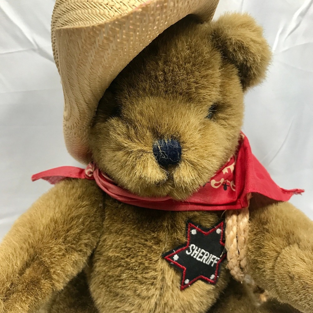 Schmid Plush Jointed Teddy Bear Sheriff Vintage 1988 Gordon Fraser - Picture 2 of 6